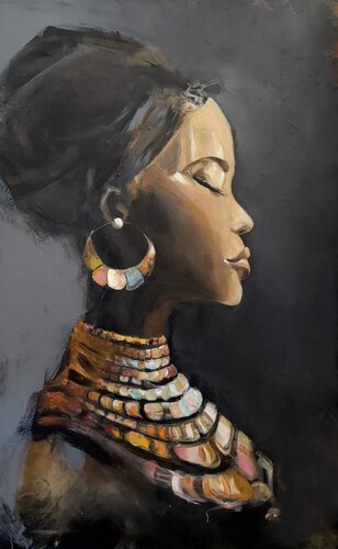 African Beauty II by Tamara Andjus, Painting for Sale on Select