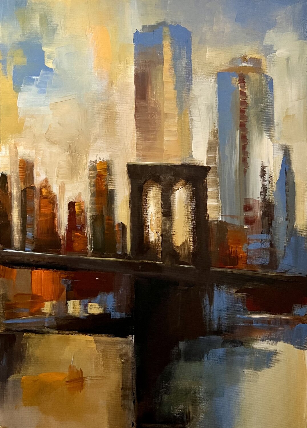 Brooklyn Bridge Tamara Andjus Original painting for sale