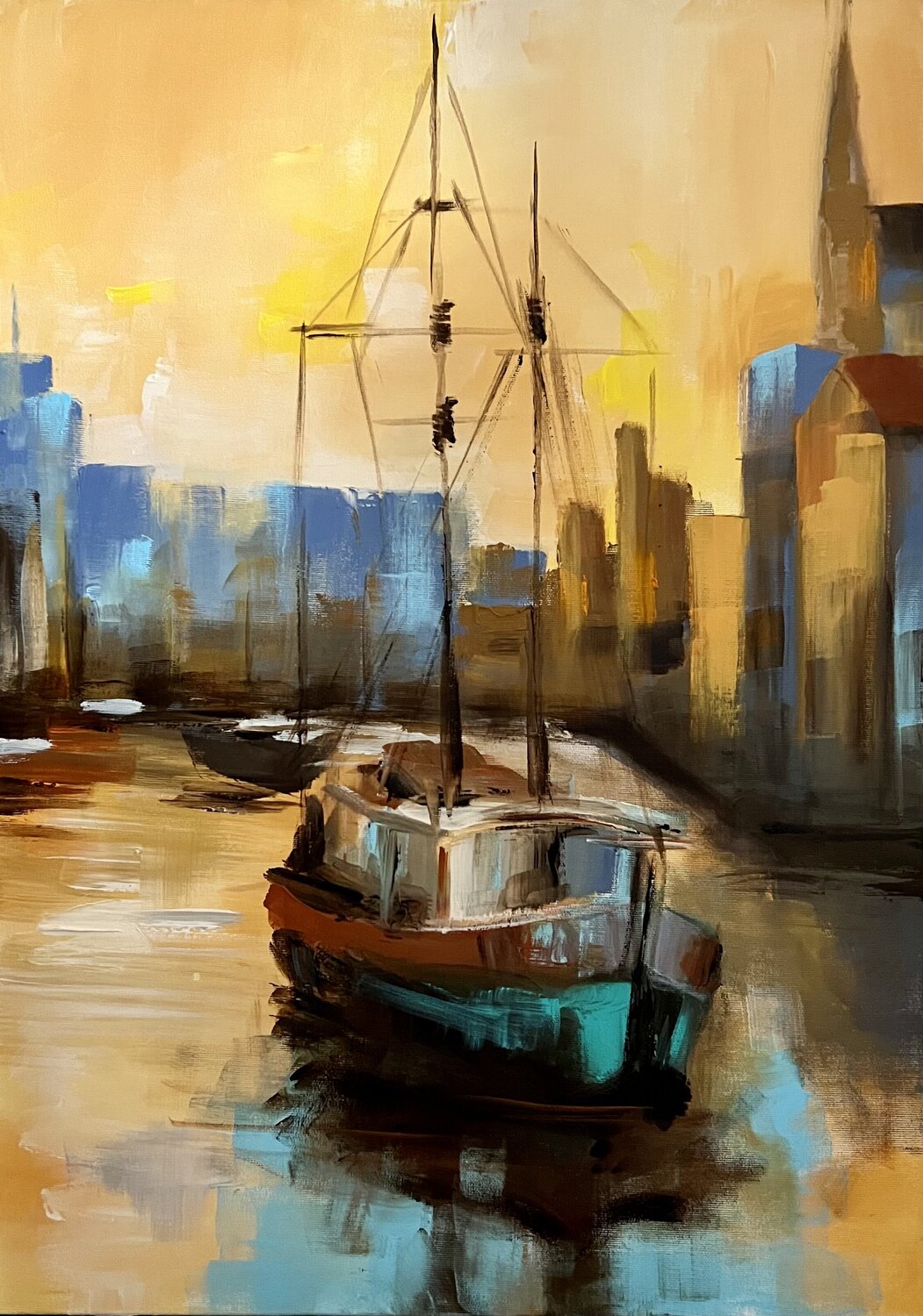 The Sailor Tamara Andjus Original painting for sale