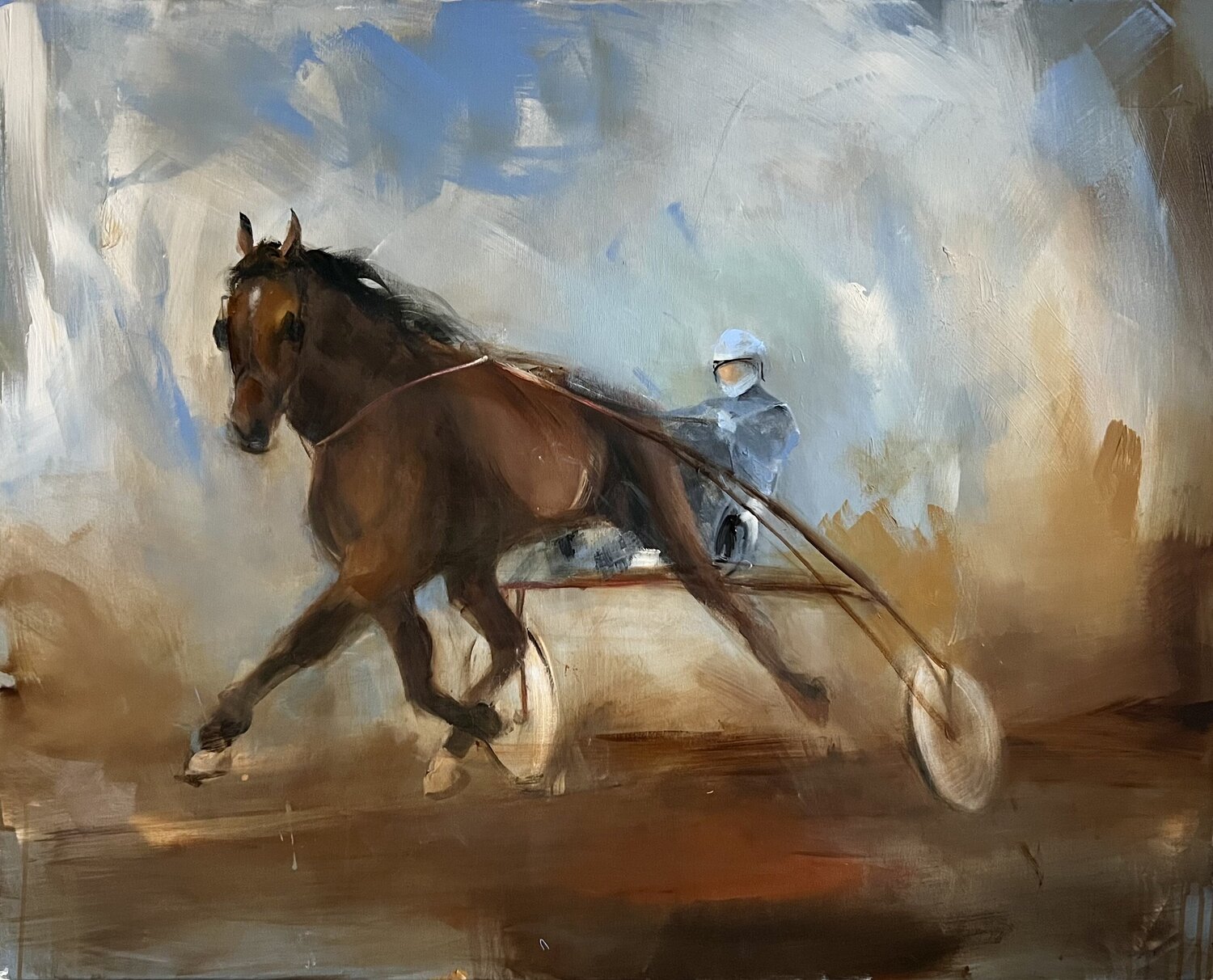 Winners Trot Tamara Andjus Original painting for sale