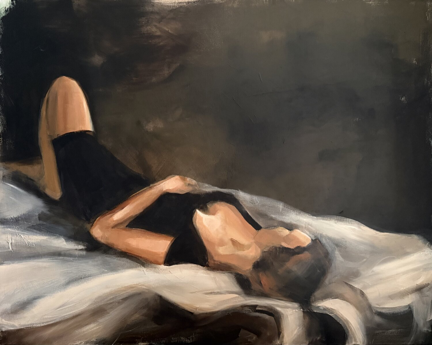Falling Into Dreams II Tamara Andjus Original painting for sale