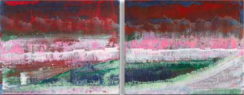 Landscape in Transition – Diptych by Sultana Savvi, Painting for Sale on Select