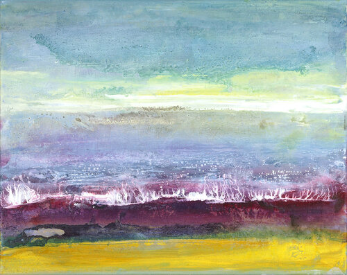 Blue Velvet Light I by Sultana Savvi, Painting for Sale on Select