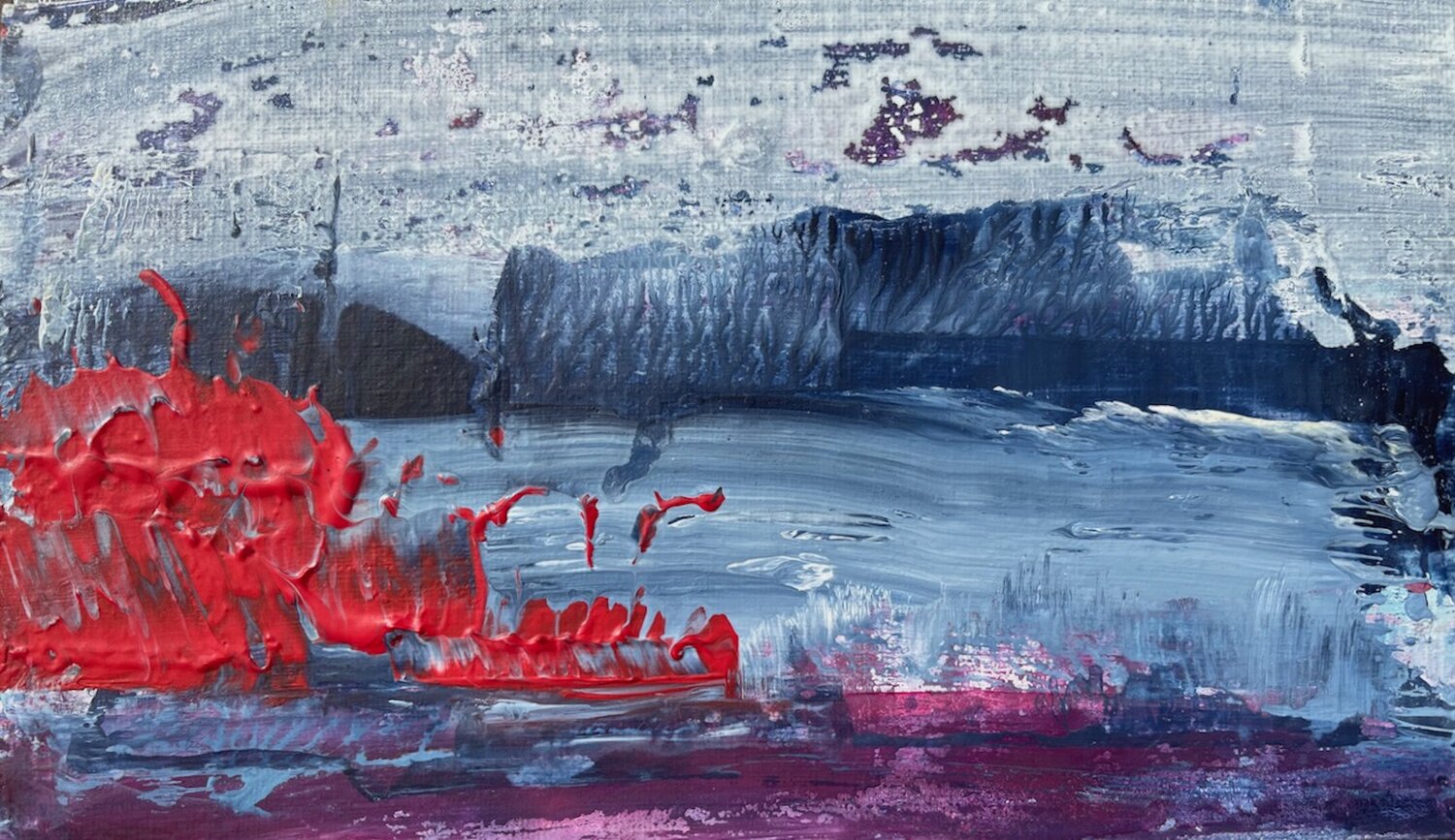 Fire on the Water Sultana Savvi Original painting for sale