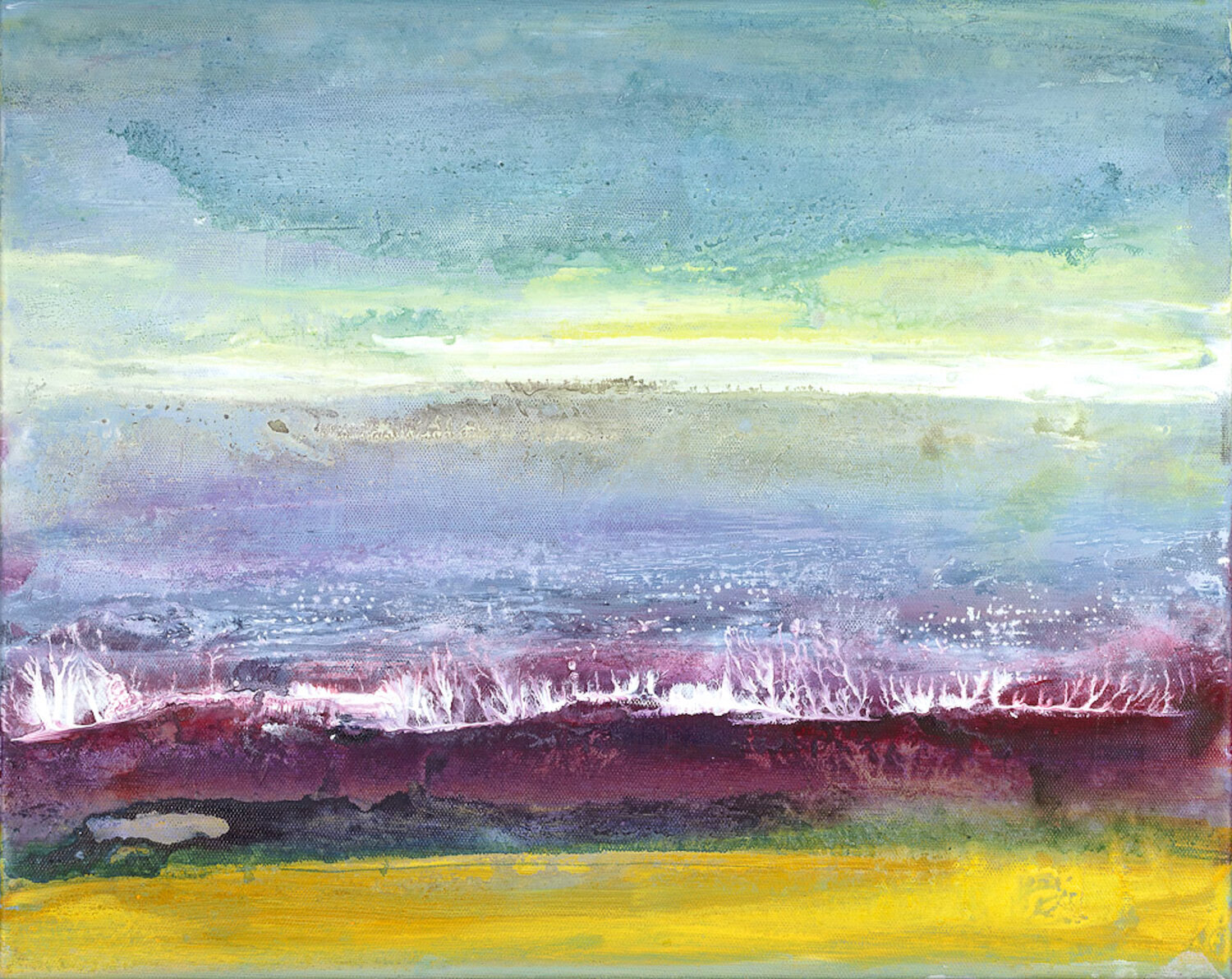 Blue Velvet Light I Sultana Savvi Original painting for sale