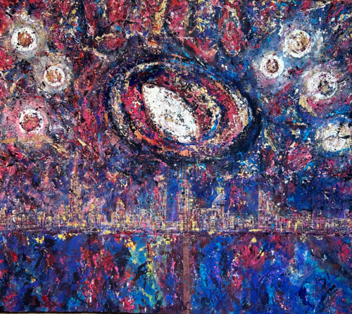Outer Space by Shahi Dayekh, Painting for Sale on Select