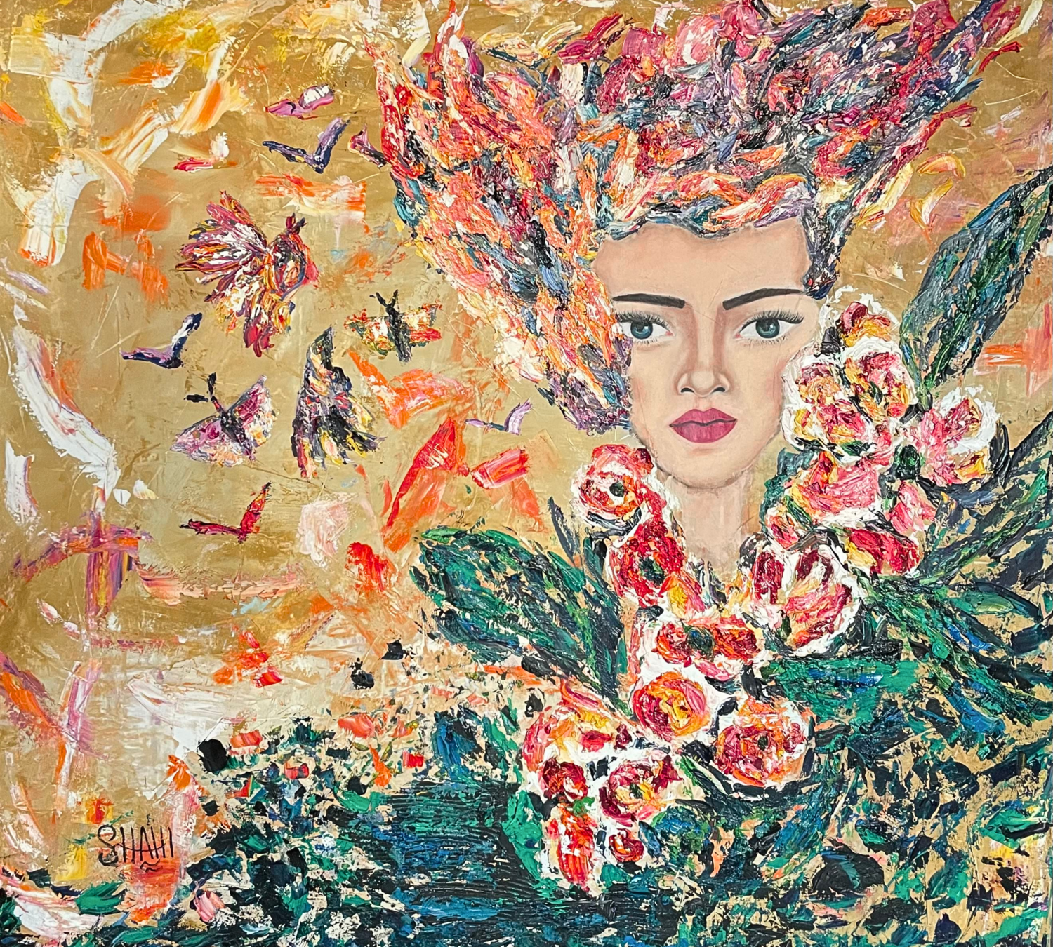 Gardenia Shahi Dayekh Original painting for sale