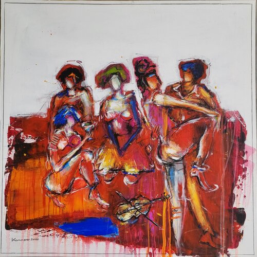 Begegnung 10 by Maria Kammerer, Painting for Sale on Select