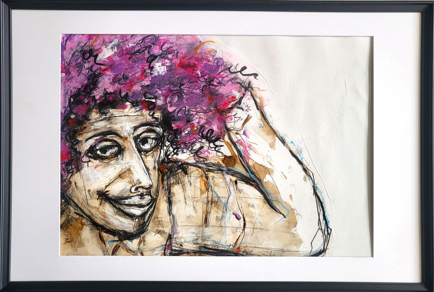 Lächle und die Welt lächelt zurück! Maria Kammerer Original painting for sale