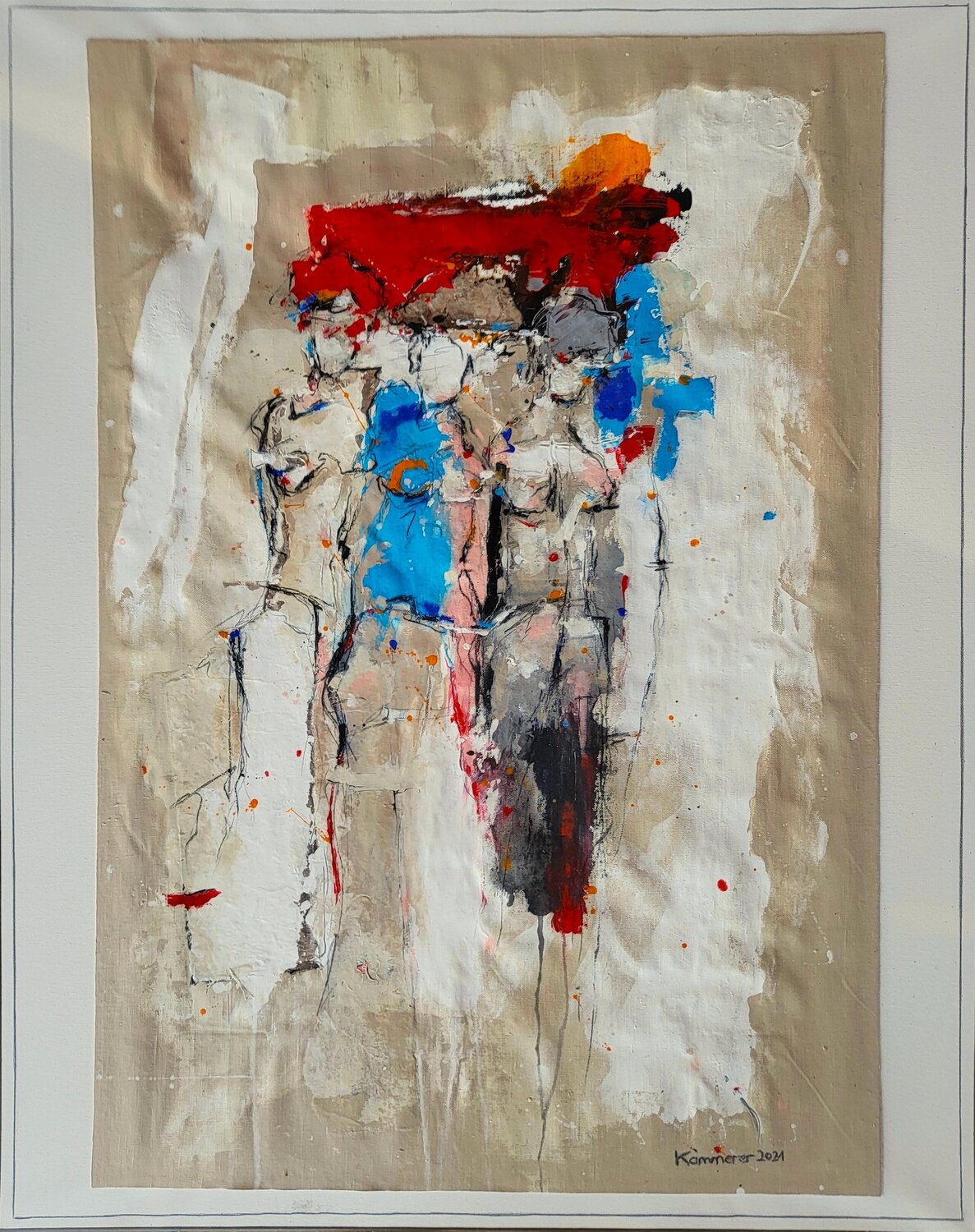 Begegnung 9 Maria Kammerer Original painting for sale