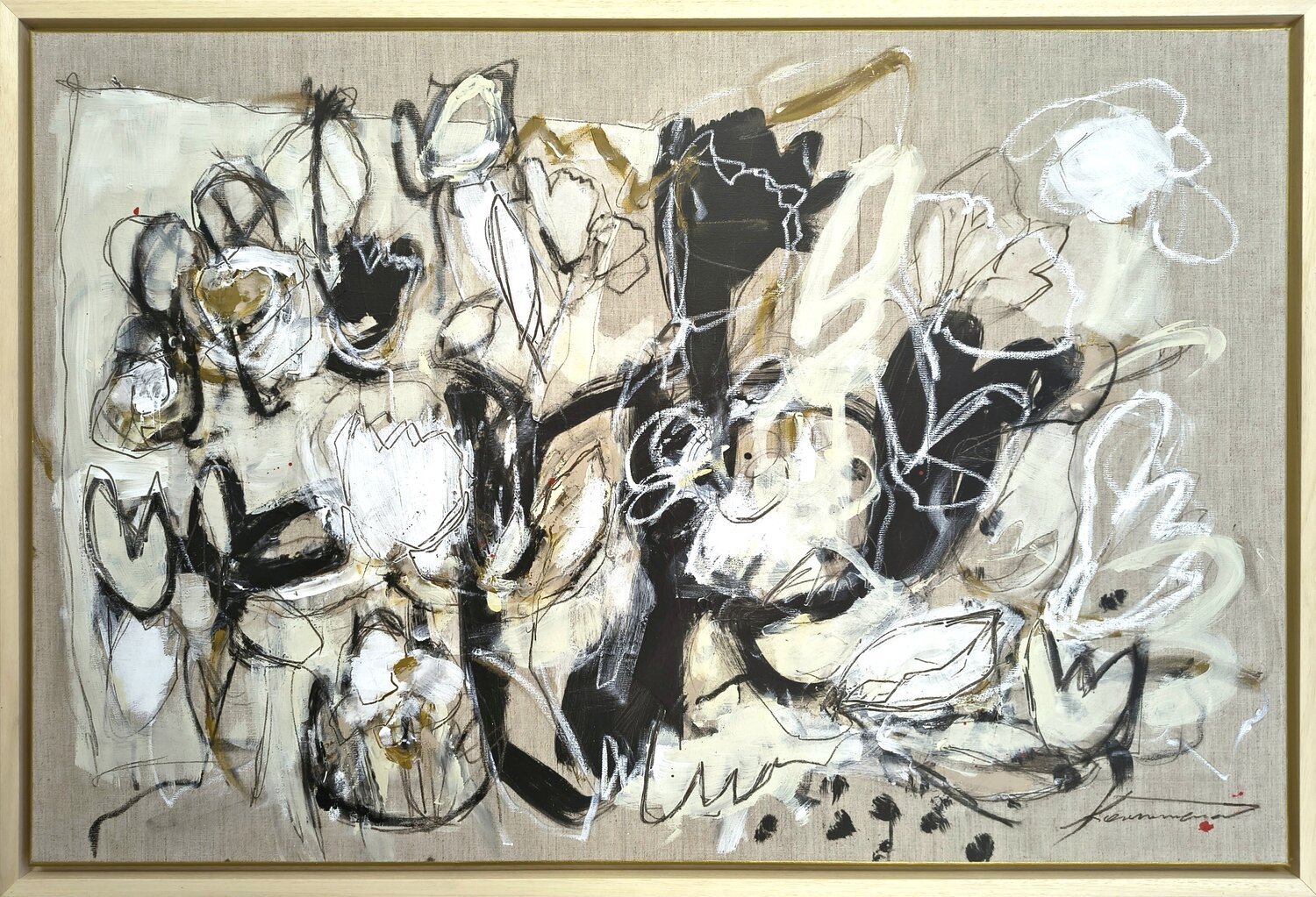 Im Garten 3 - Herbst! Maria Kammerer Original painting for sale