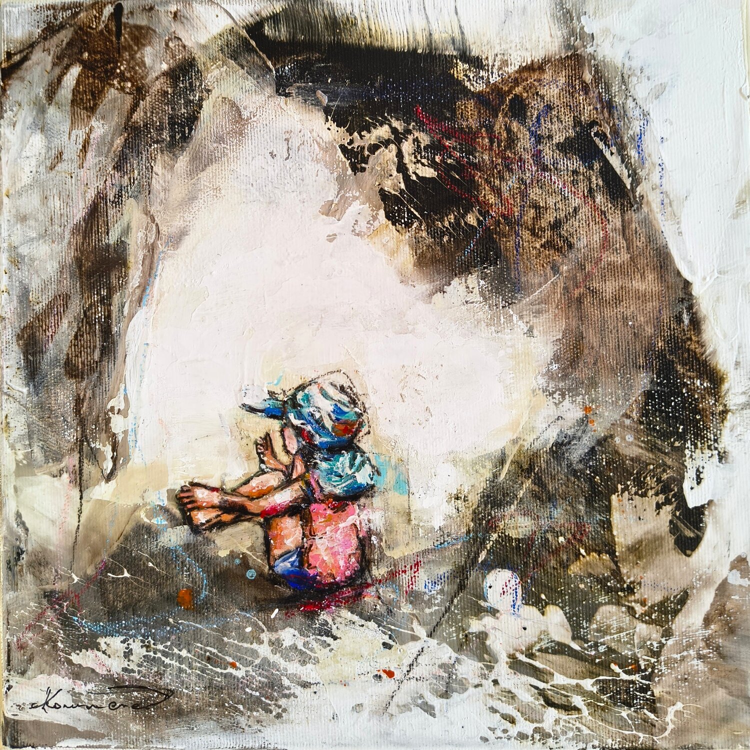 Serie "Sorgenfrei 20" Maria Kammerer Original painting for sale