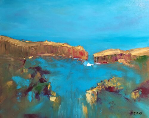 Le Coeur de l'Ocean by Nadine CHEBROU De LESPINATS, Painting for Sale on Select