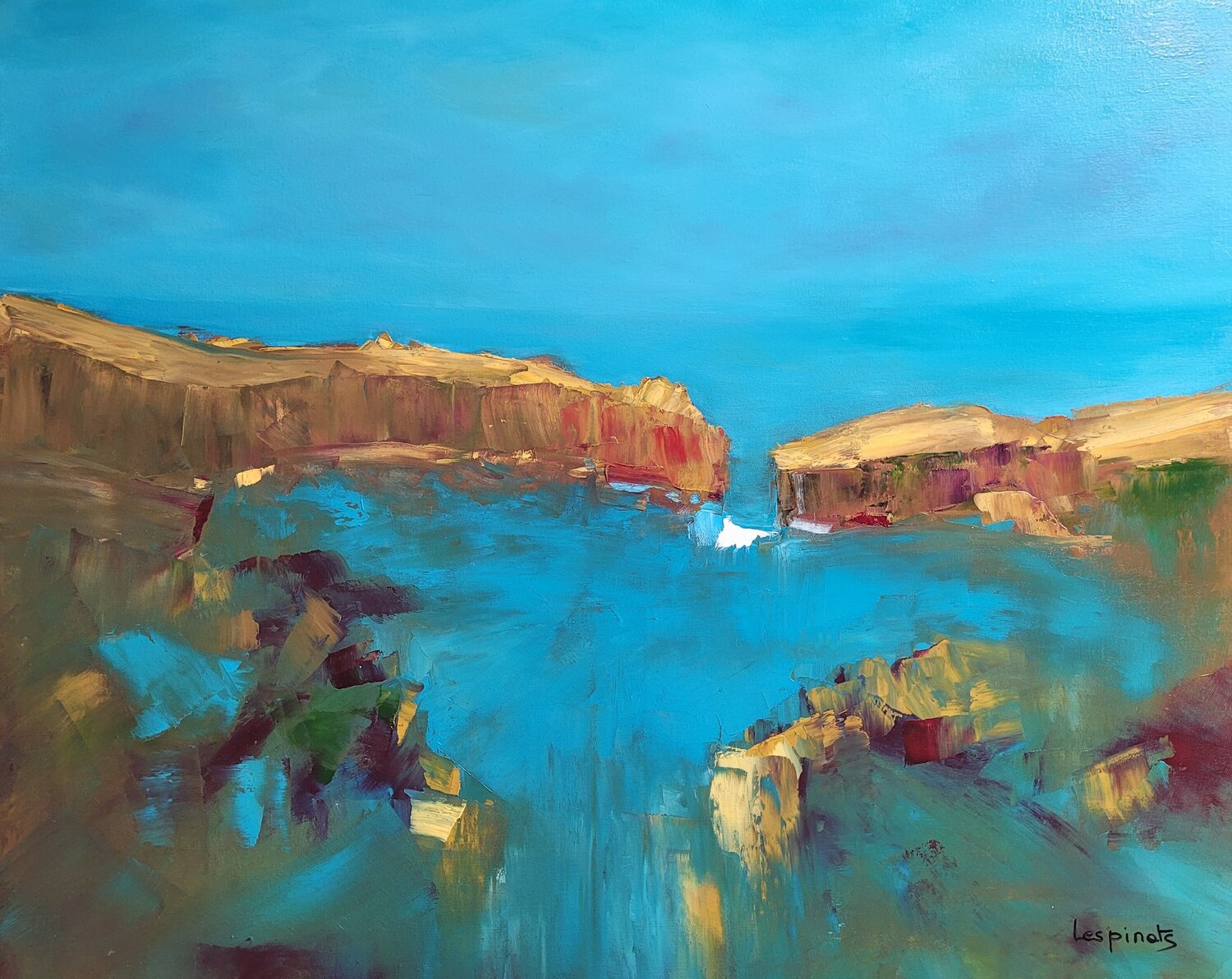 Le Coeur de l'Ocean Nadine CHEBROU De LESPINATS Original painting for sale