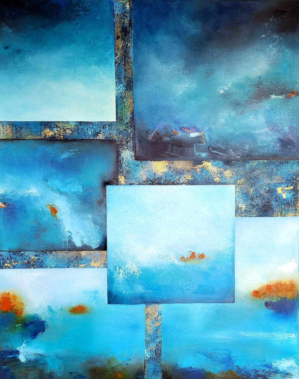 Invitation au Voyage Nadine CHEBROU De LESPINATS Original painting for sale
