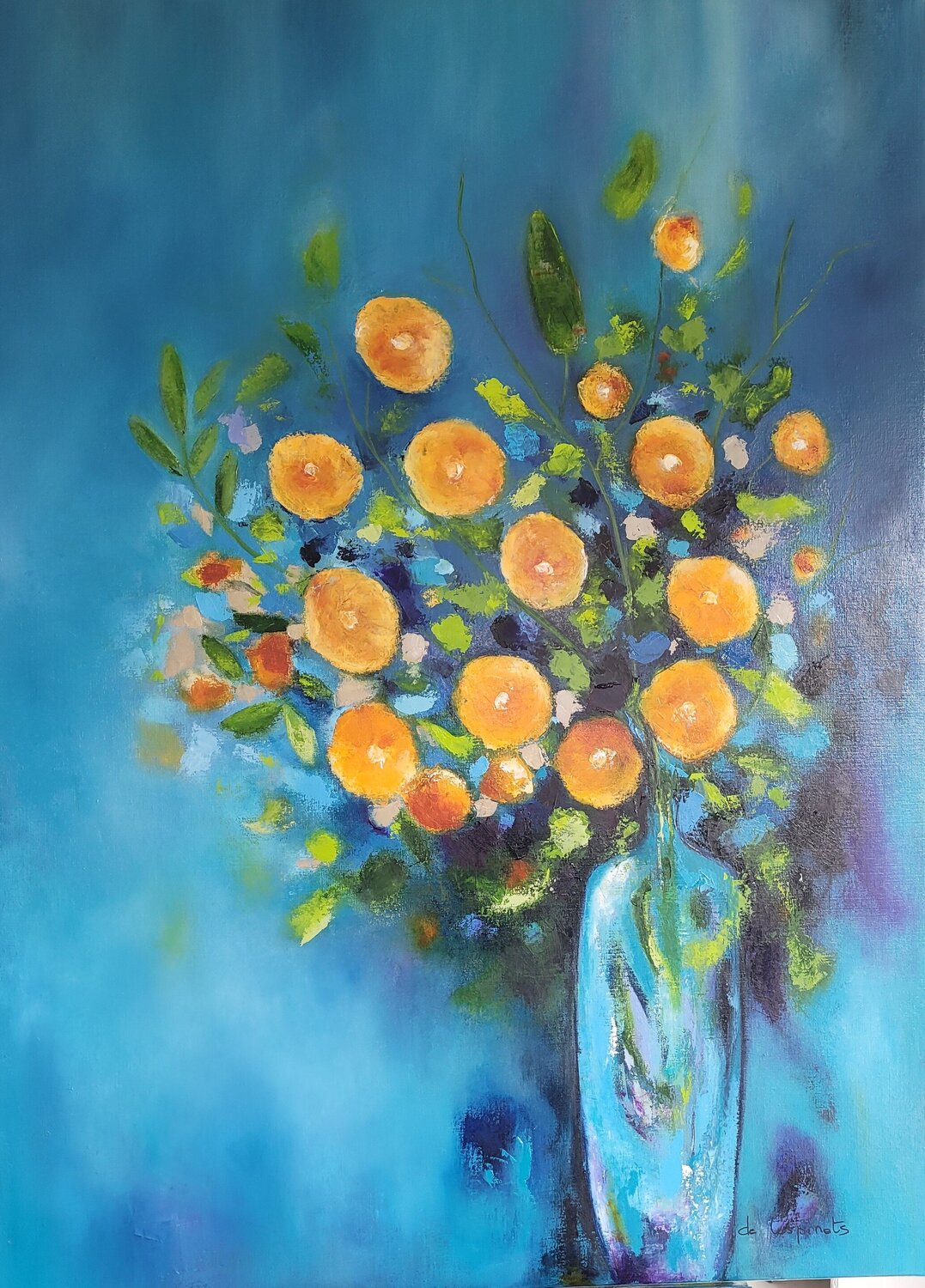 Impressions Florales Nadine CHEBROU De LESPINATS Original painting for sale