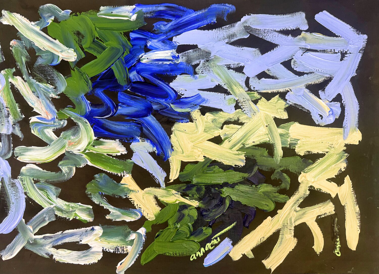 Windswept fang cai Original painting for sale