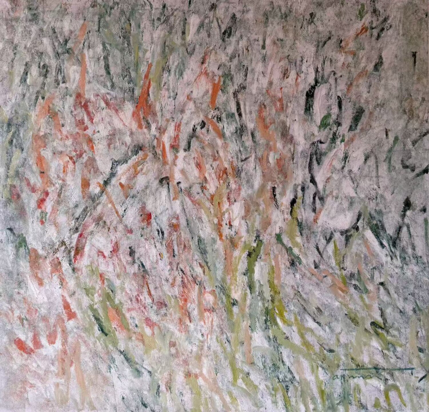 When the Wind Passes Lights Remain Soft 2 fang cai Original painting for sale