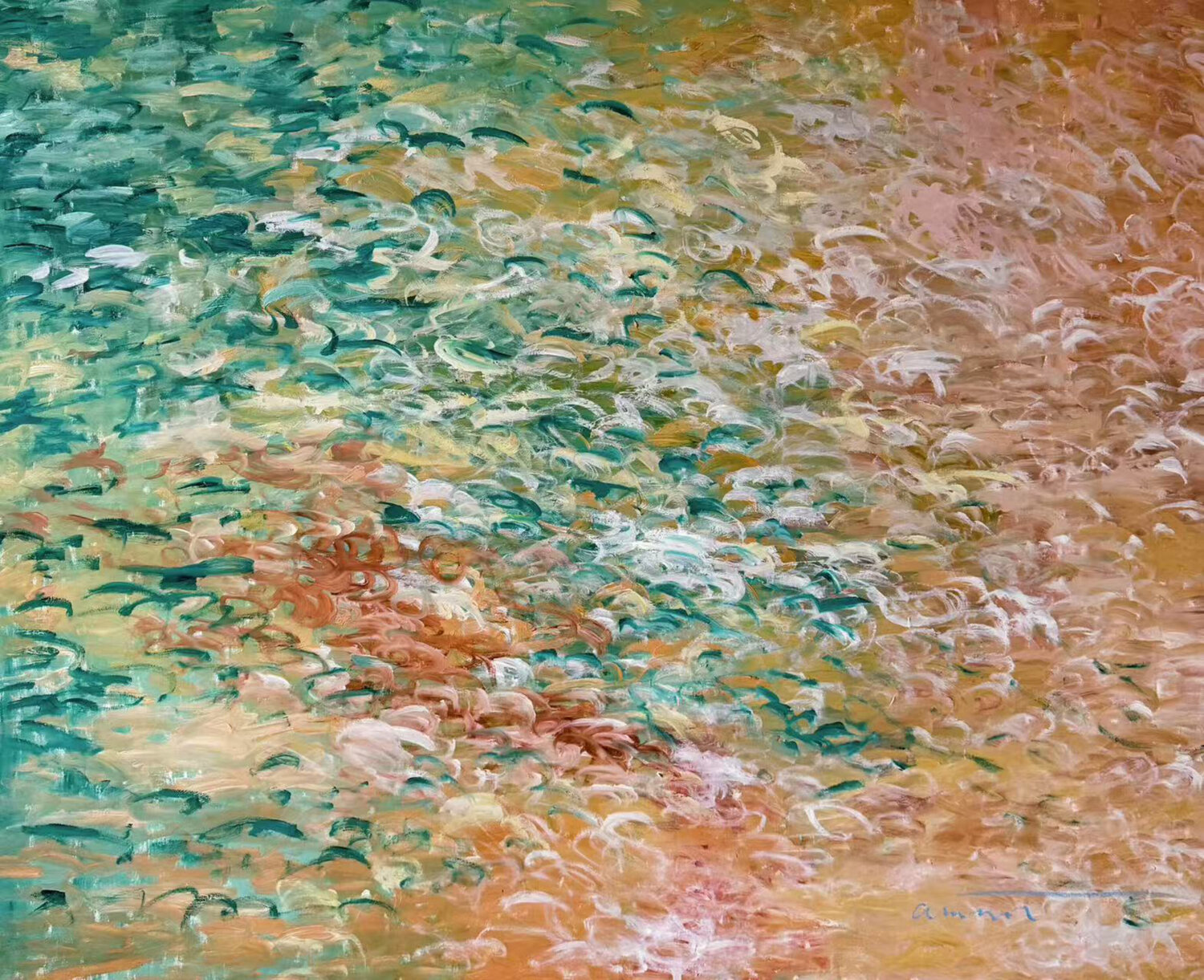 In The Quiet Of Soft LIght fang cai Original painting for sale