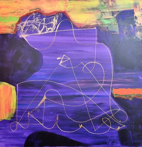 The quantum field II by Cristina Ciobanu, Painting for Sale on Select