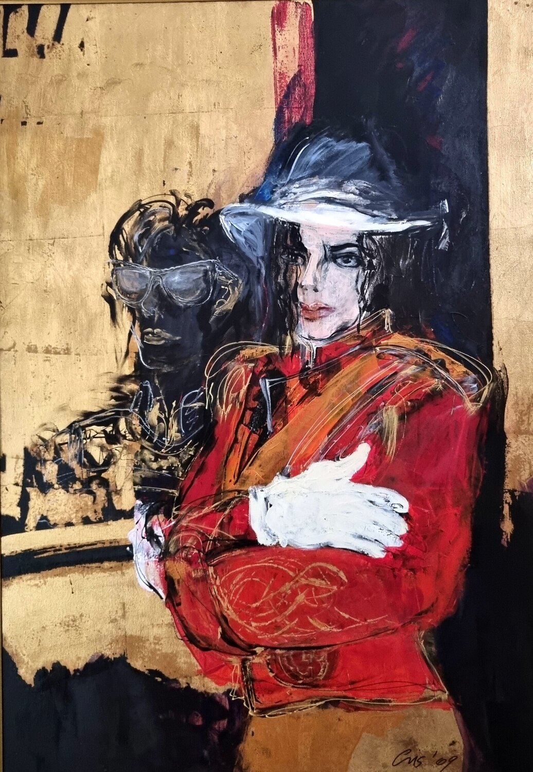 Tribute to Michael Jackson Cristina Ciobanu Original painting for sale