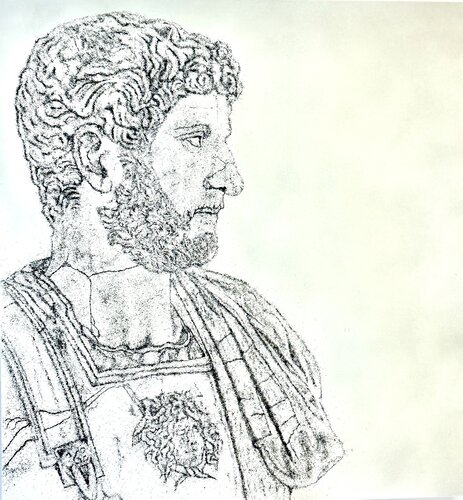 Marco Aurelio by Alessandro Delsere, Painting for Sale on Select