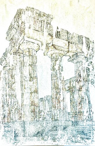 Tempio II by Alessandro Delsere, Painting for Sale on Select