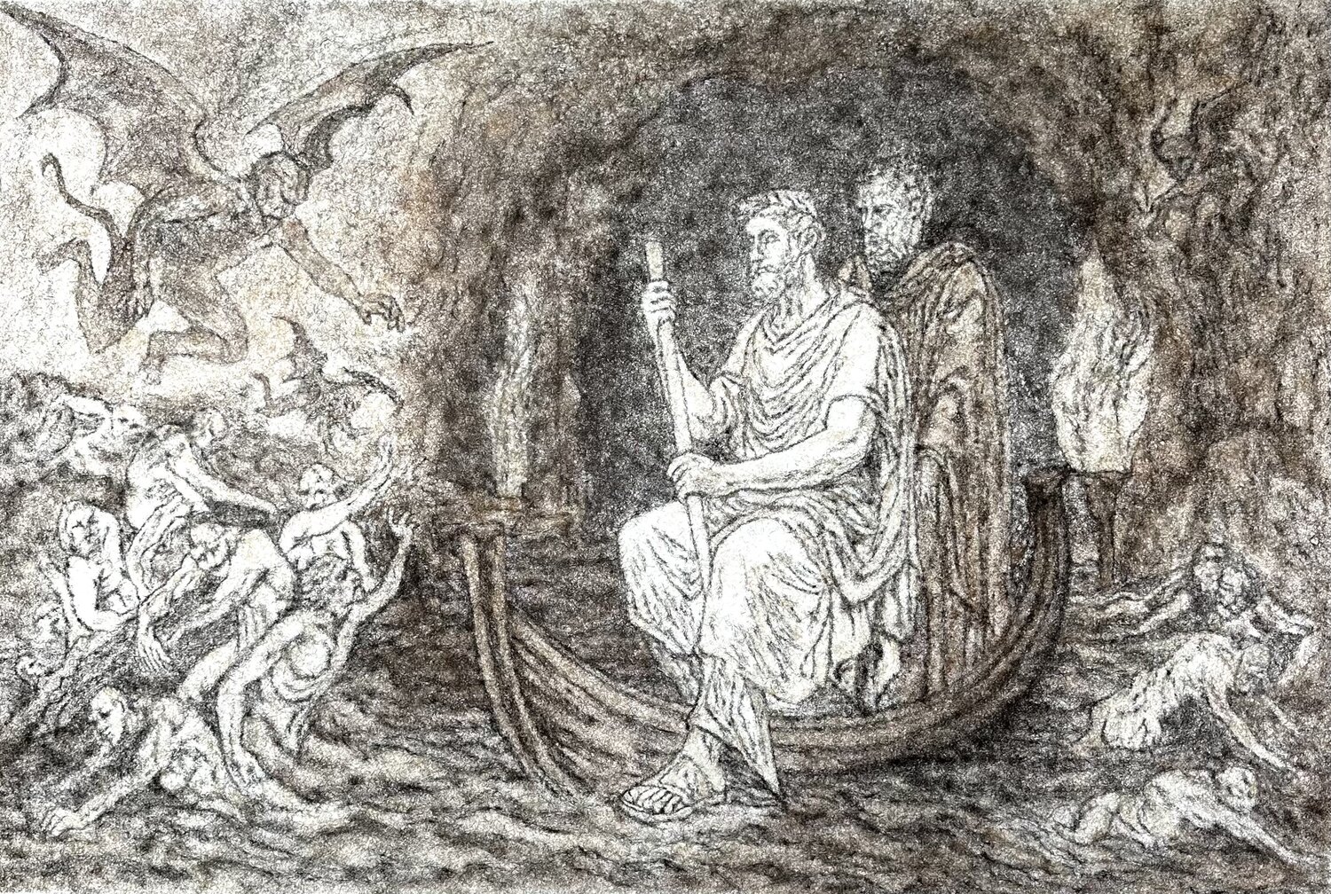 Oltre il Giudizio Alessandro Delsere Original painting for sale