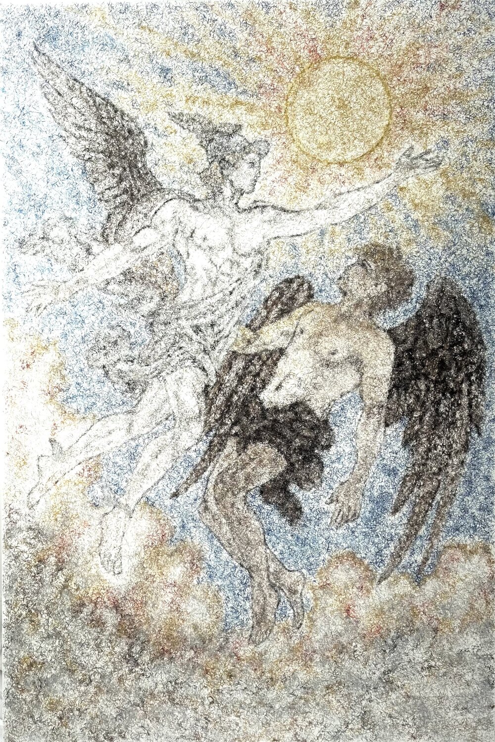 “Sospesi” Alessandro Delsere Original painting for sale