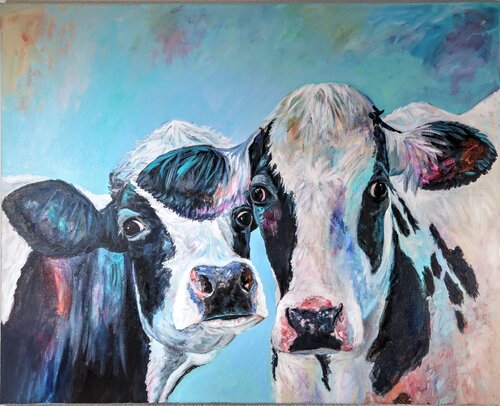Vicky + Leonie by Christa Riemann, Painting for Sale on Select