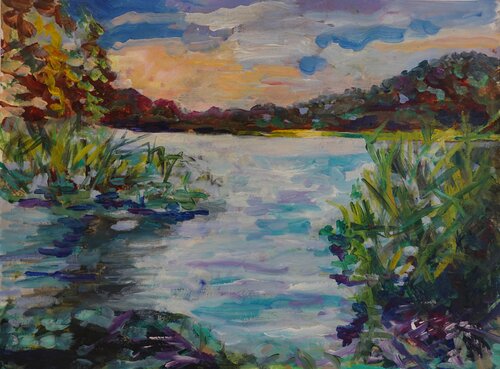 Landscape 4 by Christa Riemann, Painting for Sale on Select