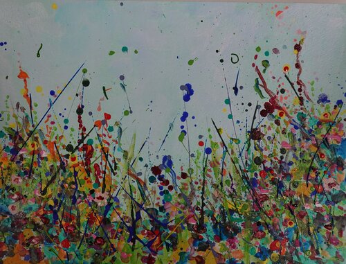 Flowers 1 by Christa Riemann, Painting for Sale on Select