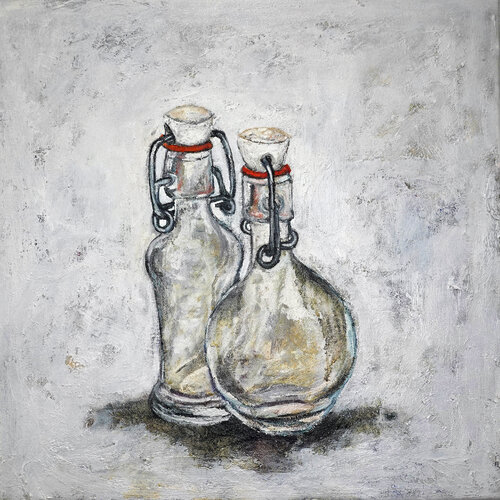 Gebügelt by Christa Riemann, Painting for Sale on Select