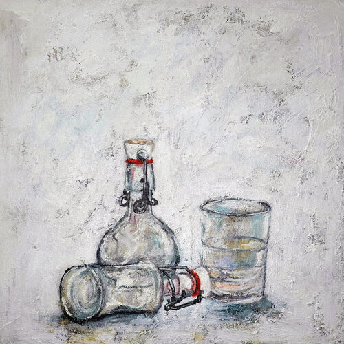 Halbvoll by Christa Riemann, Painting for Sale on Select