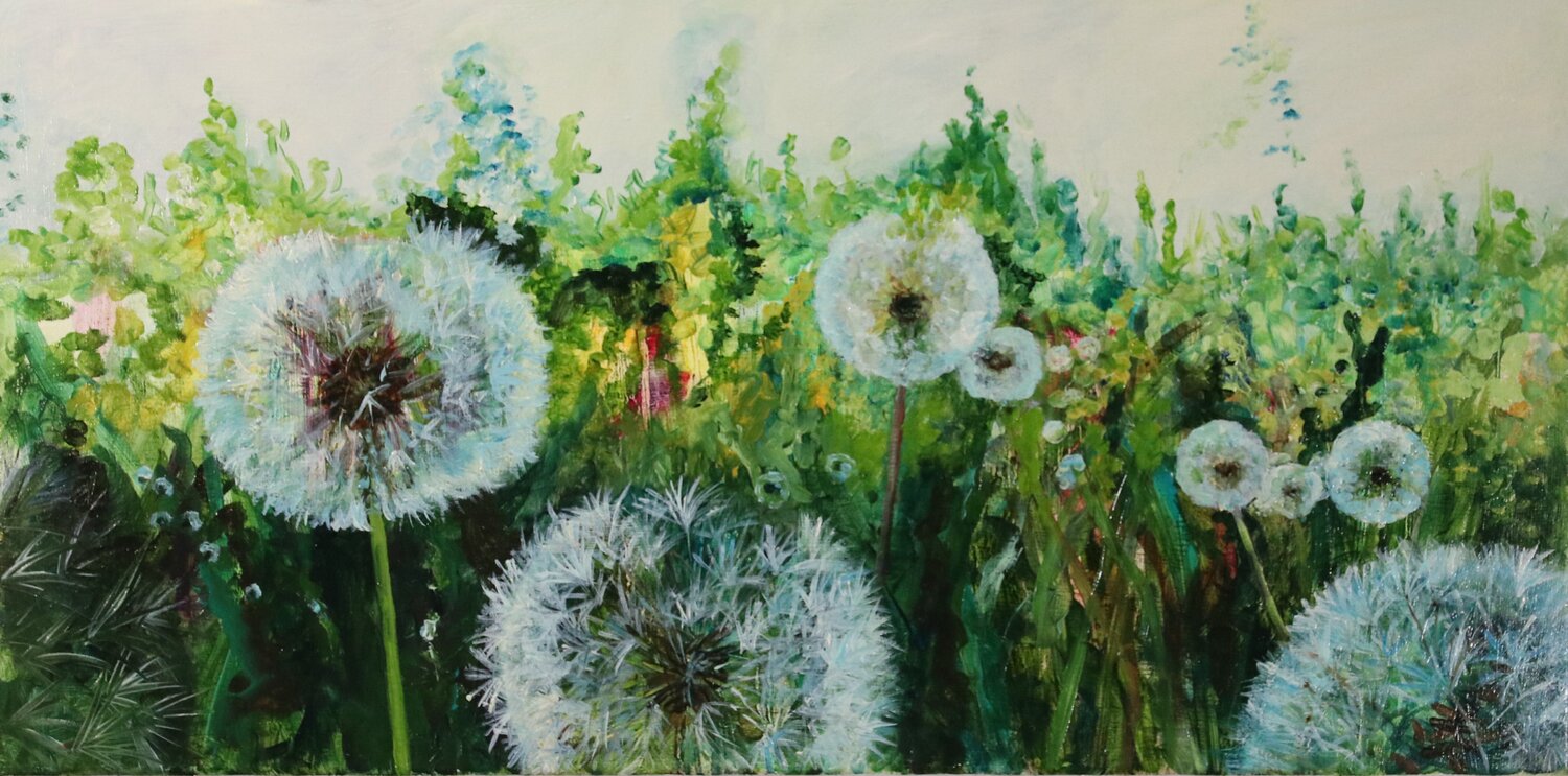 Blumenwiese I Christa Riemann Original painting for sale
