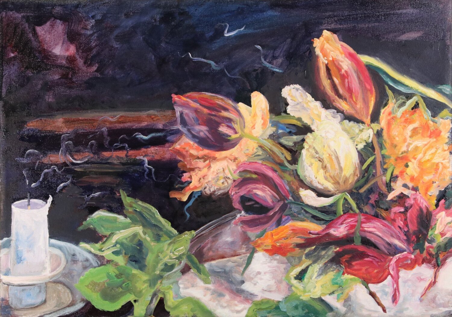 Chandelier Christa Riemann Original painting for sale