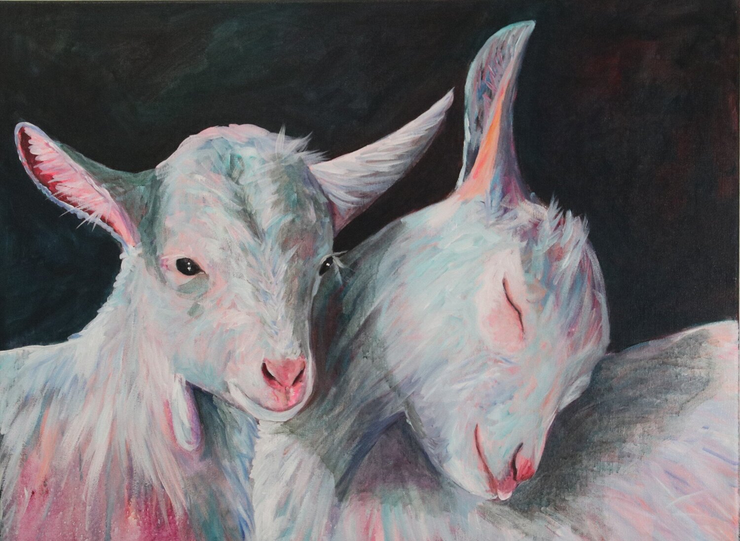 Annabelle und Sonia Christa Riemann Original painting for sale