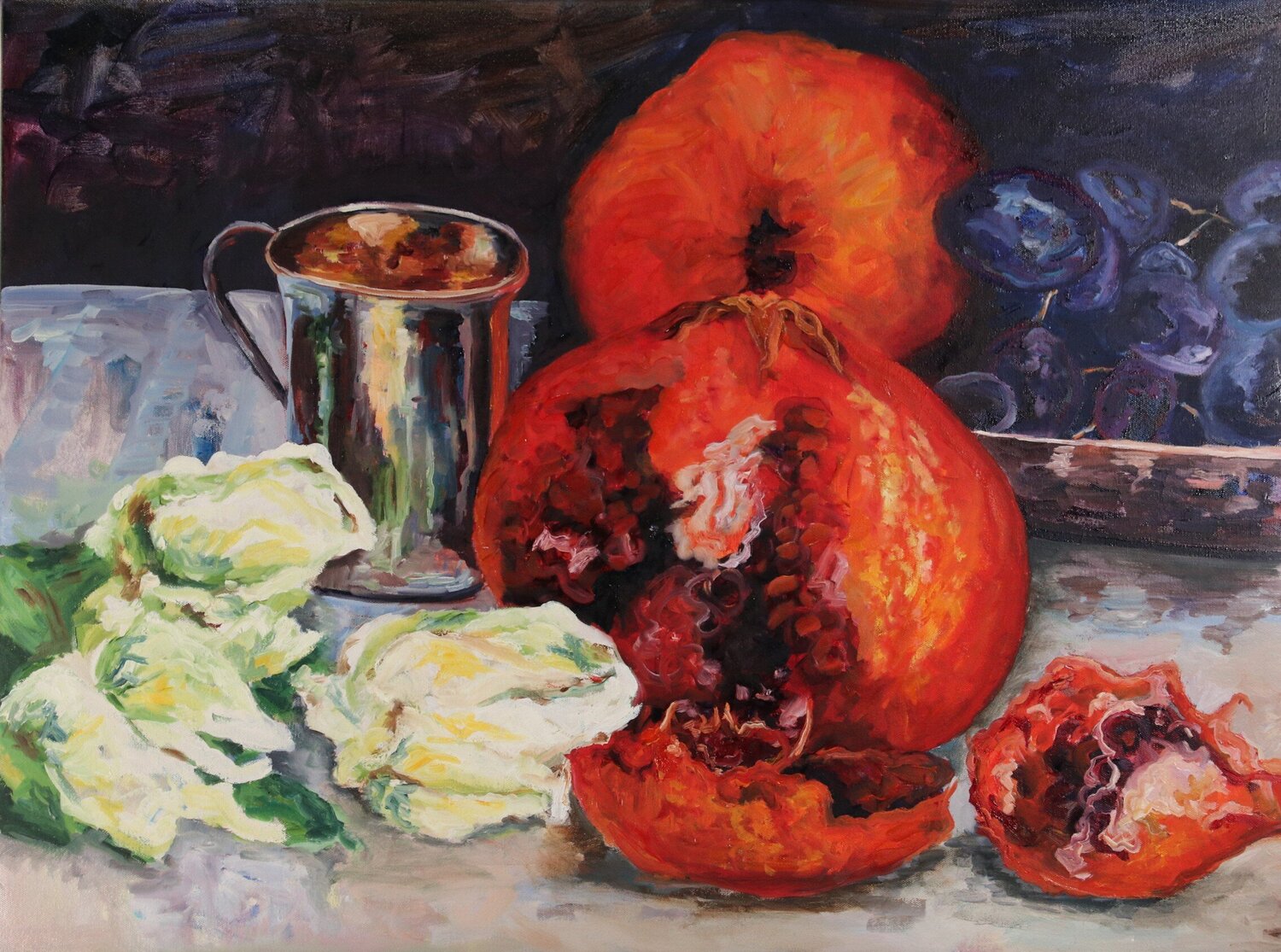 Granat Christa Riemann Original painting for sale