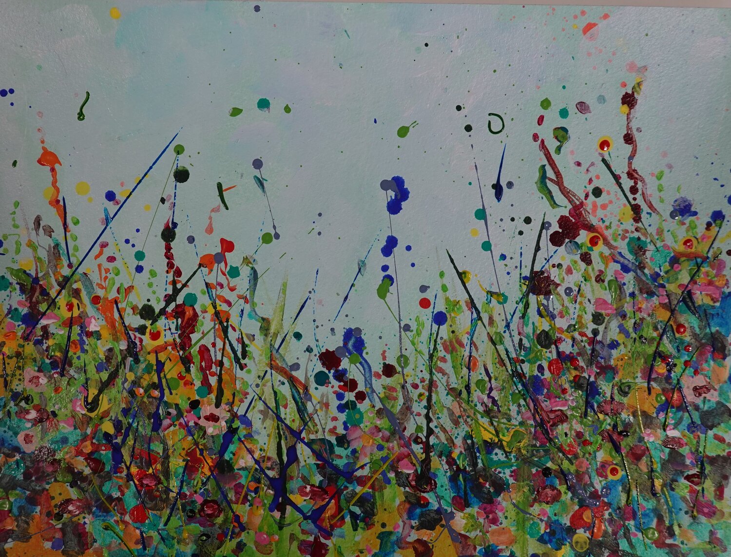 Flowers 1 Christa Riemann Original painting for sale
