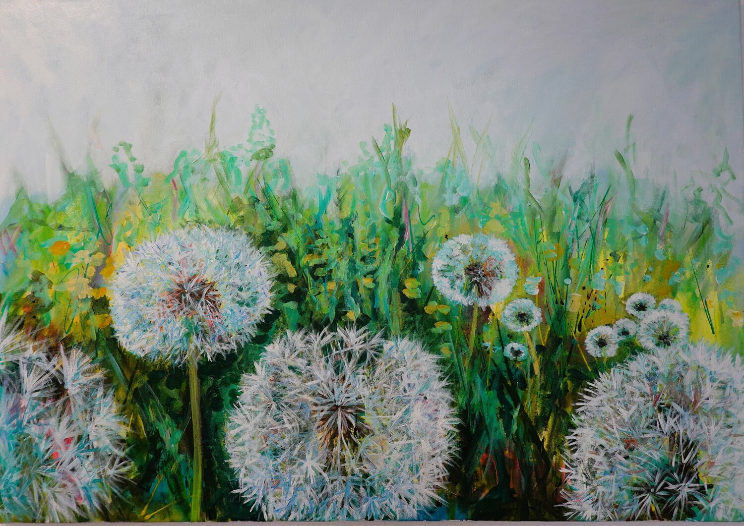 Power of flower 1 Christa Riemann Original painting for sale