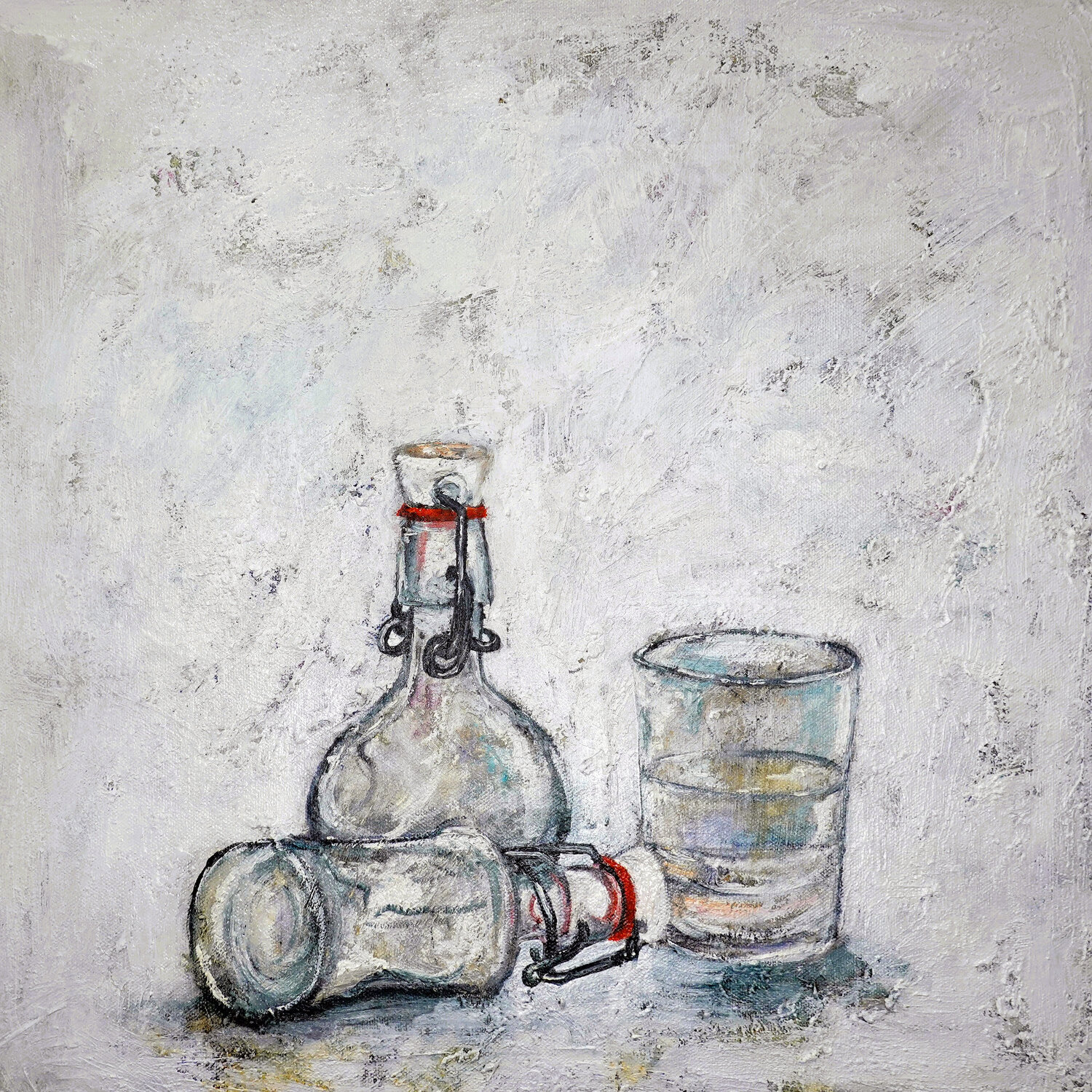 Halbvoll Christa Riemann Original painting for sale
