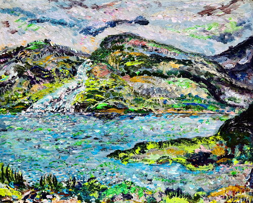 Norway Sogne Fjord by Stephanie Bing, Painting for Sale on Select