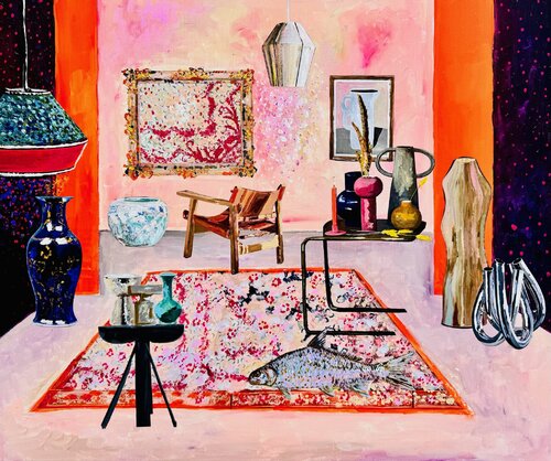 Executive Art Nouveau Suite by Stephanie Bing, Painting for Sale on Select