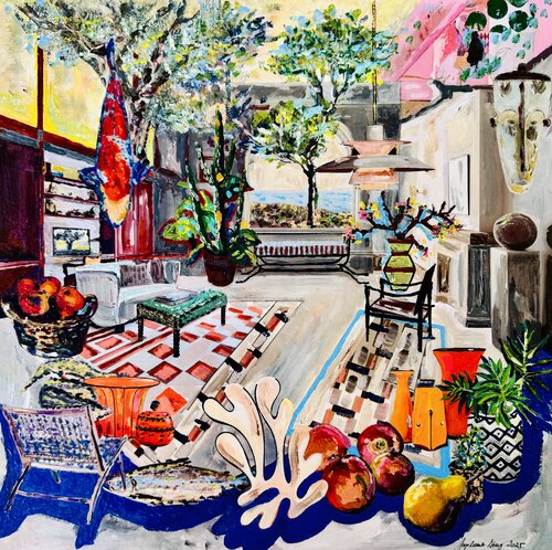 Matisse inspired Living Room 2025 by Stephanie Bing, Painting for Sale on Select