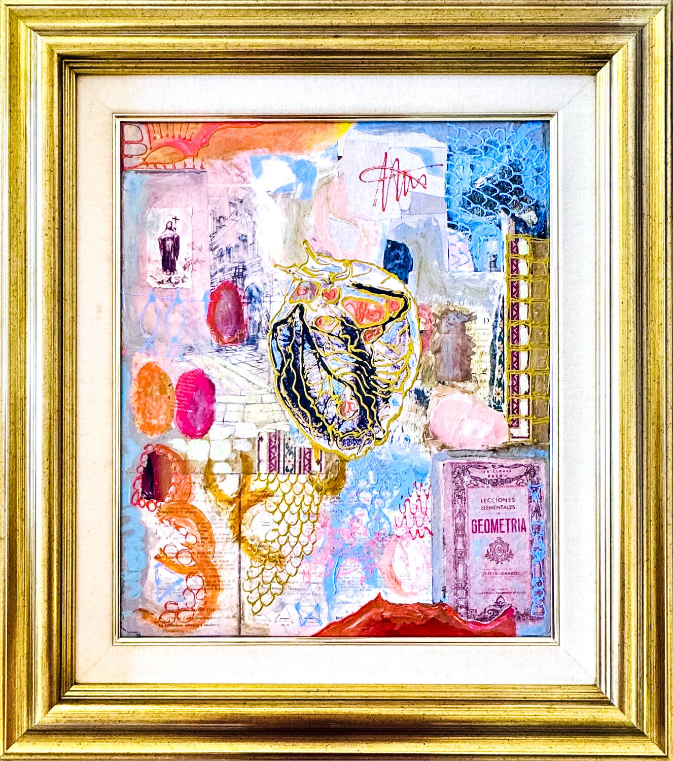 Elementare Lektion. Das Herz. Stephanie Bing Original painting for sale