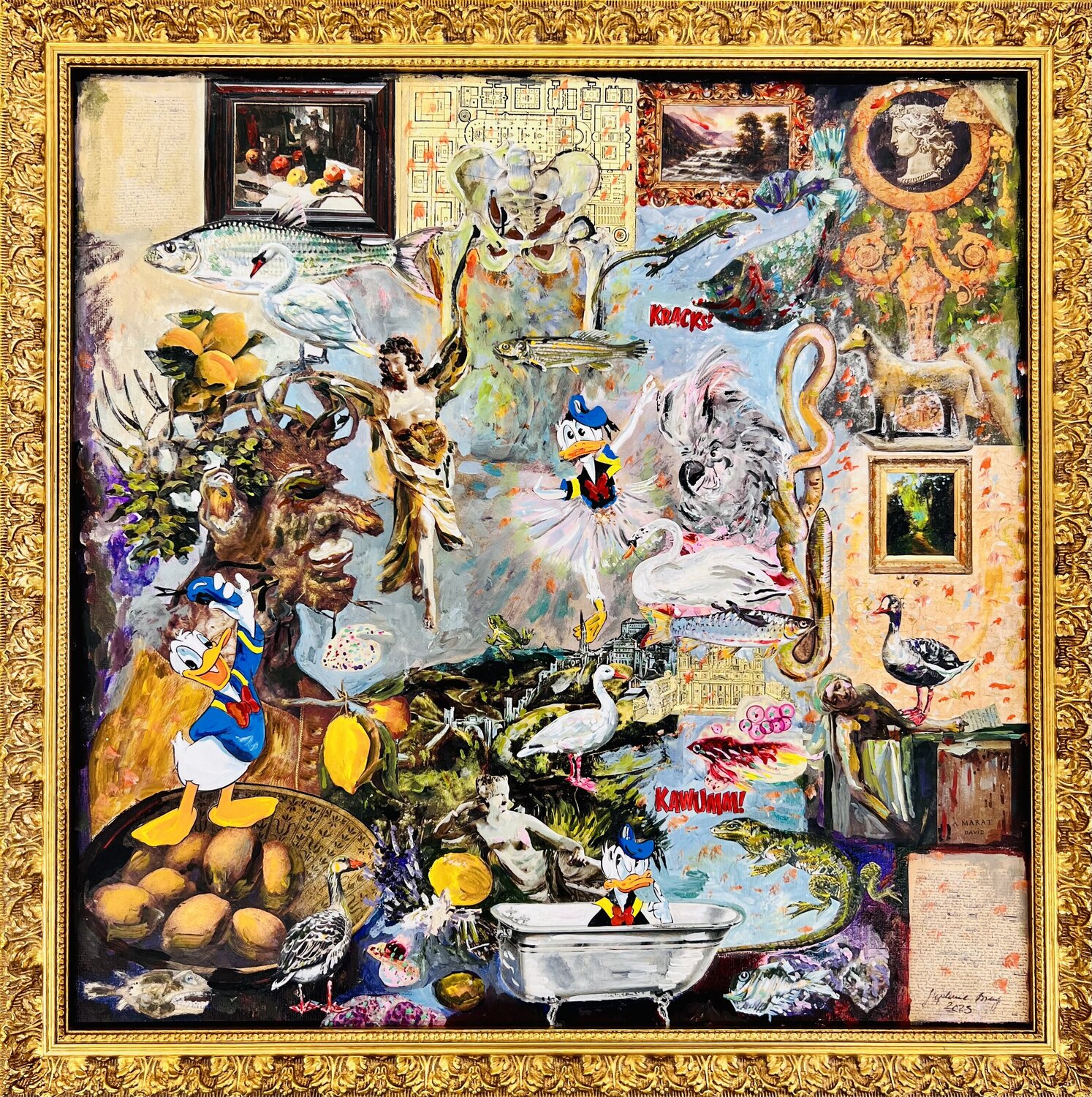 Donald Marat Arcimboldo Paulina Borghese and friends Stephanie Bing Original painting for sale
