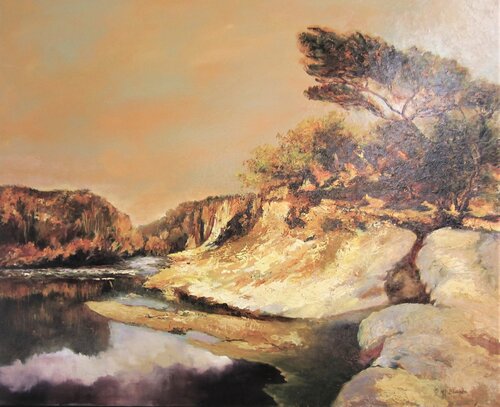 Les gorges de l'Endre by Marie Josiane BLACHON, Painting for Sale on Select