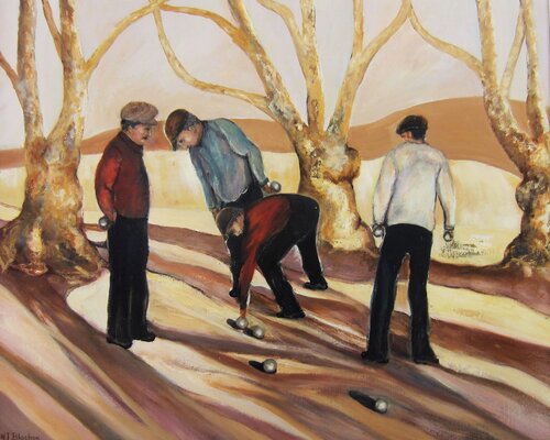 Jeu des Lices by Marie Josiane BLACHON, Painting for Sale on Select