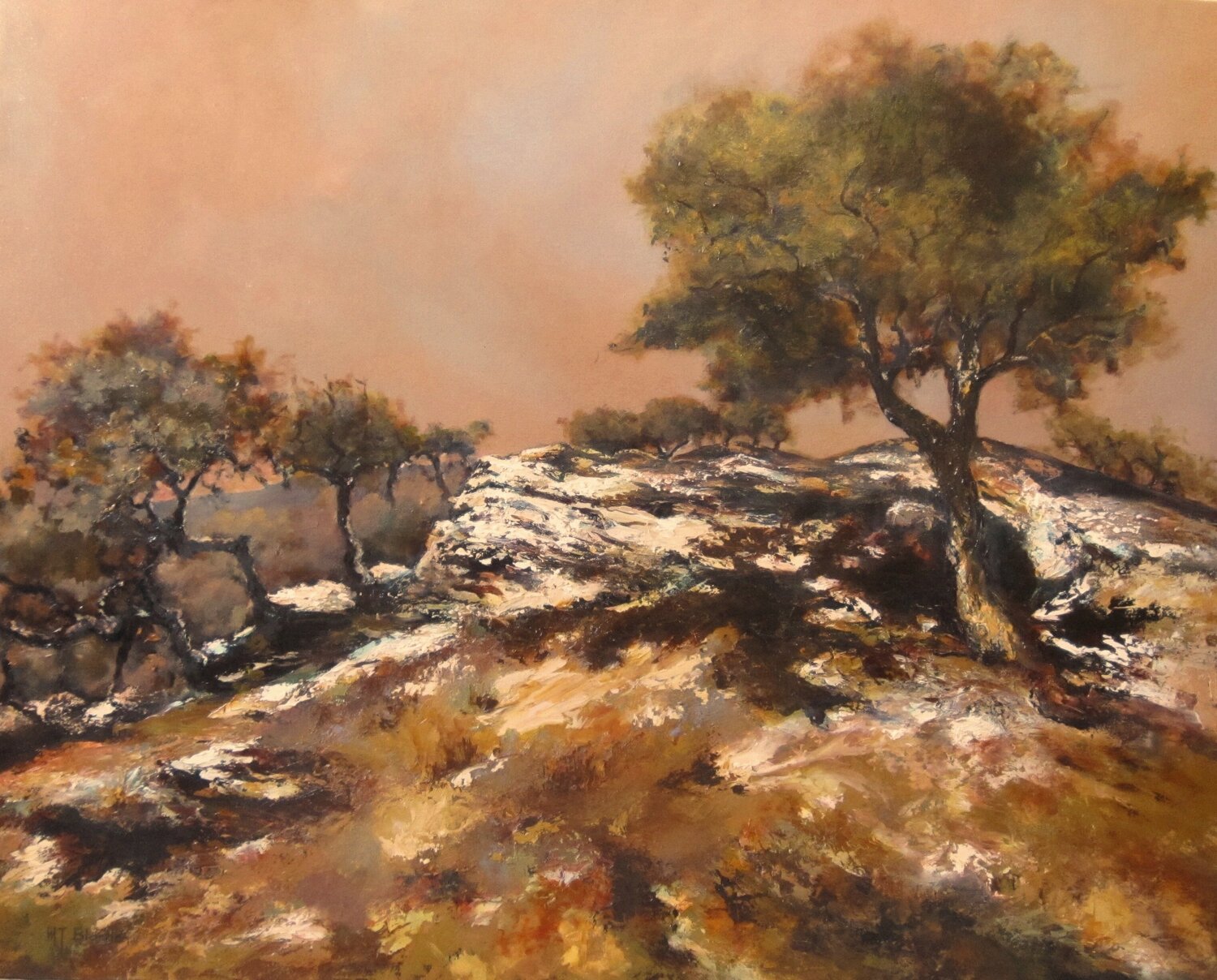 Maures safran Marie Josiane BLACHON Original painting for sale
