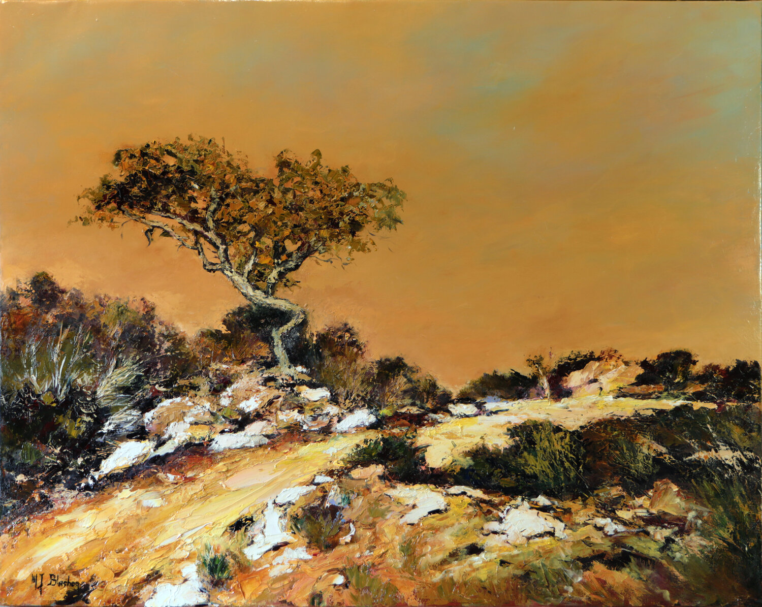 Terre des Maures Marie Josiane BLACHON Original painting for sale